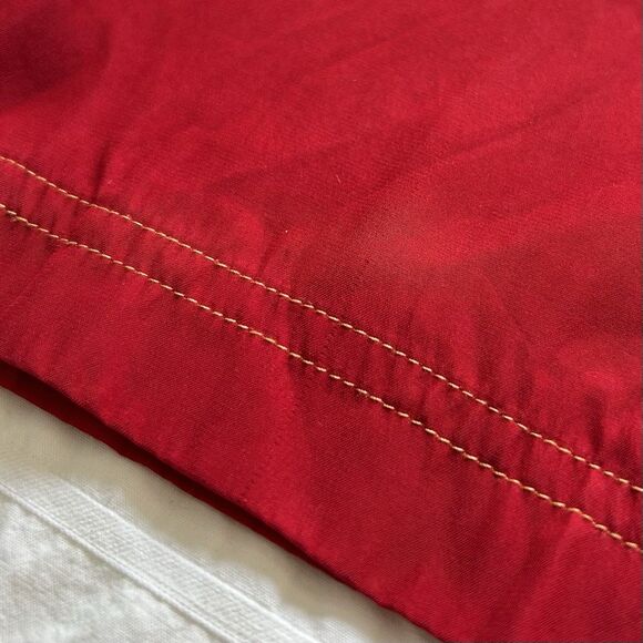 Vintage Carole Little Red Silk Tunic Top Size 6 READ - Picture 12 of 13